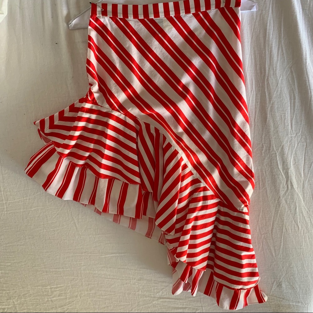 Zara striped ruffled skirt size S 💃🏼